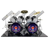 Mini Drum set realizzato per progr rock music legends collector tribute infinite nera tribute miniature rock progressive model scale 1:4 collectible size dolls batteria modellino da collezione 40 cm