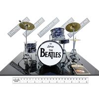 Mini Drum set the BEATLES ringo star tribute scale 1:4 miniature collectible kit