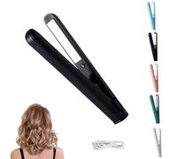 Mini Dual Purpose Curling Iron, Mini Dual Purpose Curling Iron for Short Hair, Mini Dual Curling Iron, 2-In-1 Mini Dual Purpose Curling Iron Cordless, 30 Seconds Quick Heating (Schwarz)