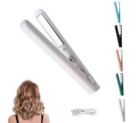 Mini Dual Purpose Curling Iron, Mini Dual Purpose Curling Iron for Short Hair, Mini Dual Curling Iron, 2-In-1 Mini Dual Purpose Curling Iron Cordless, 30 Seconds Quick Heating (Weiß)
