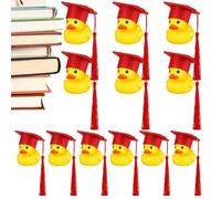 Mini Ducks - Morbido giocattolo in gomma dolce con tappo nero | Divertente regalo per laurea, festa di compleanno, eventi di classe, oggetti da collezione decorativi per bambini ed E