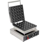 Mini Dutch Pancake Maker - Macchina elettrica antiaderente da 1750 W per 25 pancake rotondi, 50-300 °C, ideale per cuocere crêpe, muffin e waffle, elettrodomestico da cucina di qualità commerciale