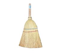 Mini Eco Scopa di Paglia Riso Manico Spazzola Mano Y1311