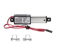 Mini Electric Linear Actuator 30mm Stroke | IP54 Shielded from Water & Overload Protection for Robots/Home Automation/Automated Openings | DC12V Low Noise Motor, 55dB Secure (Thrust 90N Speed