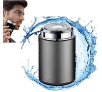 Mini Electric Shaver, Portable Mini Electric Shaver, New Portable Shaver, Electric Razor for Men Pocket Size, USB Rechargeable Waterproof Electric Razor (Gray)