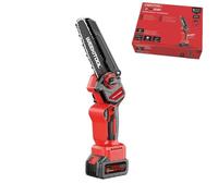 Mini Elettrosega 6+8" Portatile 21V 2 Batterie 2.0Ah Lama 152mm 4500RPM