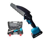 MINI ELETTROSEGA A DOPPIA BATTERIA 24V MOTOSEGA ELETTRICA TAGLIARAMI 6'' PIN