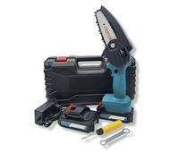Mini elettrosega a doppia batteria 48 v motosega elettrica tagliarami valigia