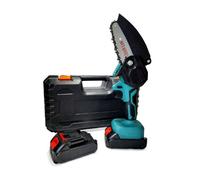 MINI ELETTROSEGA A DOPPIA BATTERIA MOTOSEGA ELETTRICA TAGLIARAMI 6'' VALIGIA LLD