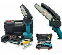 MINI ELETTROSEGA ELETTRICA A BATTERIE DOPPIA LAMA 4/6" RICARICABILE TAGLIARAMI