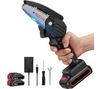 MINI ELETTROSEGA ELETTRICA CON DOPPIA BATTERIA MOTOSEGA TAGLIA RAMI VALIGIA