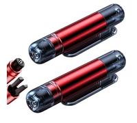 Mini Emergency Car Escape Tool, 2-in-1 Emergency Window Breaker & Seatbelt Cutter, Safe Hammer Glass Breaker Under Wate for All Cars (2 Red)