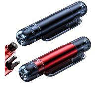 Mini Emergency Car Escape Tool, 2-in-1 Emergency Window Breaker & Seatbelt Cutter, Safe Hammer Glass Breaker Under Wate for All Cars (Red+Gray)