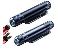 Mini Emergency Car Escape Tool, 2-in-1 Emergency Window Breaker & Seatbelt Cutter, Safe Hammer Glass Breaker Under Wate for All Cars (Black+Gray)