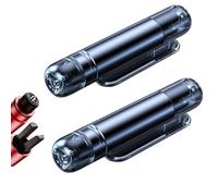 Mini Emergency Car Escape Tool, 2-in-1 Emergency Window Breaker & Seatbelt Cutter, Safe Hammer Glass Breaker Under Wate for All Cars (2 Black)