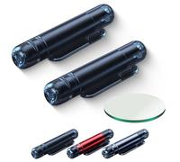 Mini Emergency Car Escape Tool, Yalooy Car Escape Tool, 2-in-1 Spring-Loaded Window Breaker & Seatbelt Cutter, Emergency Safety Escapes for Land & Underwater Vehicles (2 Pcs Black)
