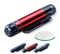 Mini Emergency Car Escape Tool, Yalooy Car Escape Tool, 2-in-1 Spring-Loaded Window Breaker & Seatbelt Cutter, Emergency Safety Escapes for Land & Underwater Vehicles (Red)