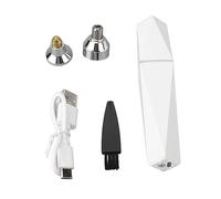 Mini Epilatore Ricaricabile USB Sicuro Portatile Piccolo Tagliacapelli Elettrico Donna per Viso Naso Capelli Sopracciglio Testine di rifinitura sostituibili Compatte Efficaci