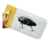 Mini Esca Glide, Esca Da Pesca A Lenta Discesa Con Amo, Esche Artificiali Realistiche Multisegmento Articolate ad Affondamento Lento per Trota, Lucioperca e Luccio in Acqua e Salata