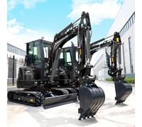 Mini Escavatore Idraulico da 3,5 Tonnellate con Controlli Pilota, Motore Kubota, Mini Escavatore Domestico ad Alta Efficienza da 2 Tonnellate, Escavatore Agricolo da 1,8 T Personalizzabile