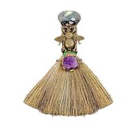 Mini Escoba De Paja - Escoba De Bruja Electrica | Esccoba De Bruja Grande | Esscoba Ritual Wiccan Pequeña Natural | Bonito Colgante Para Coche, De Hecha A Mano, Esscoba Para Manua