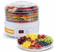 Mini Essiccatore Elettrico per Cibo e Fiori con 5 Scomparti e Coperchio 35°-70°