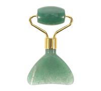 Mini Face Roller in Cristallo Verde per Skincare Donna