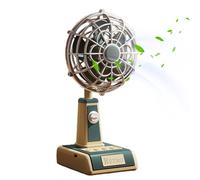 Mini fan di desk - USB ricaricabile silenziosa, ventilatore verticale da desktop, porta caricatori USB con forte potere eolico, portatile, per casa, attività all'aperto, viaggi, ecc