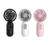 MINI FAN PORTATILE 3 pacchetto, simpatica batteria portatile a battente piccoli fan personali leggeri con 3 velocità e fan delle ciglia ricaricabili USB per ragazze eleganti per bambini uomini uomini