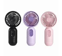 MINI FAN PORTATILE 3 pacchetto, simpatica batteria portatile a battente piccoli fan personali leggeri con 3 velocità e fan delle ciglia ricaricabili USB per ragazze eleganti per bambini uomini uomini