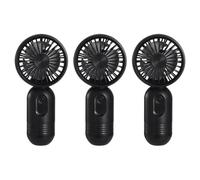 MINI FAN PORTATILE 3 pacchetto, simpatica batteria portatile a battente piccoli fan personali leggeri con 3 velocità e fan delle ciglia ricaricabili USB per ragazze eleganti per bambini uomini uomini