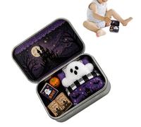 Mini Fantasma in una Scatola di Latta decorazione da tavolo di Halloween