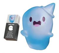 Mini fantasmi che si illuminano al buio, con scatola, statuette di fantasmi luminosi in 6 design, mini fantasmi in resina che si illuminano al buio, per Halloween, paesaggio in miniatura, decorazione