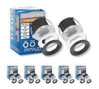 MINI FARETTI LED INCASSO 3W DIMMERABILI IP54 ESTERNO INTERNO LUCE CALDA
