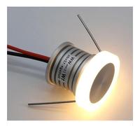 Mini Faretto LED Da 1 W - Lampada A Fascio LED CC 12 V, Mini Faretto Antiriflesso, Micro Foro Da Incasso Da 25 Mm, Per Illuminazione Di Armadietti Da Camera Da Letto(Warm White 3000k)