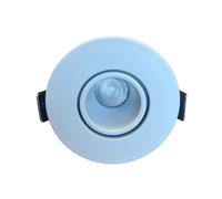 A2ZWORLD Mini Faretto Led Da Incasso Rotondo, Carcassa Bianca, Bianco Neutro 4000K, 5W 220V, Ø60*53mm, Foro 45mm, Angolo 24° IP21
