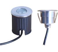 Mini faretto LED da incasso subacqueo da 1 W, luce for gradini ultrasottile,acciaio inossidabile impermeabile IP68 for piscina, fontana, giardino, illuminazione paesaggistica(Warm White,62mm(DC24V))