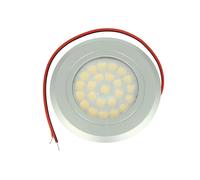 LEDLUX Mini Faretto Led Da Incasso 12V 24V 3W, Touch On/Off e Dimmer Direttamente da Faretto Stesso (Argento Satinato, Bianco Neutro 4000K)