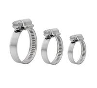Mini fascette stringitubo in acciaio inox V2A DIN 3017, a scelta: 9-14 mm, 10 pezzi