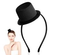 Mini Fascia per Capelli a Cilindro, Piccolo Cerchio da Cowboy, Piccolo | Elegante Copricapo per Costume, Accessorio per Il Tea Party per Uomo E Donna, Matrimoni, Carnevale, Cosplay E Halloween.