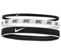 Mini fascia per capelli nike mixed width x3 nero bianco unisex