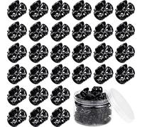 Mini Fermagli per Capelli 30 Pezzi Piccole Clip per Artigli Fermagli per Capelli in Plastica Clip per Mascelle Per Ragazze e Donne con una Scatola di Immagazzinaggio Nero