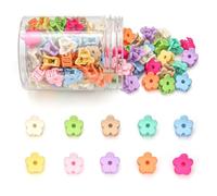Mini fermagli per capelli a forma di fiore, 100 pezzi, fermagli per capelli per bambini, graziosi, forcine per capelli, accessori per capelli per donne, ragazze, bambini, adolescenti, colorati