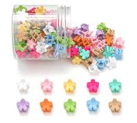 Mini fermagli per capelli a forma di fiore, mini fermagli per capelli per bambini, graziosi fermagli per capelli, fermagli per capelli, accessori per capelli, per donne, ragazze, bambini, adolescenti,