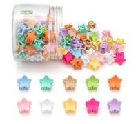Mini fermagli per capelli a forma di stella, mini fermagli per capelli per bambini, graziosi, forcine per capelli, accessori per capelli, per donne, ragazze, bambini, adolescenti, 100 pezzi colorati