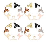 Mini Fermagli per Chioma Trasparenti 4, 5cm in Plastico, 70 Pezzi
