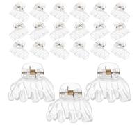Mini Fermaglio a Polpo Trasparente, Plastica, 24 Pezzi per Ragazze | Accessori per Acconciature, Denti per Chioma Spessi o Sottili, Resistente All'usura e Raggi Uv, Non Si Deforma