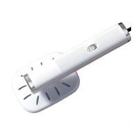 Mini ferro da stiro a vapore portatile da viaggio, per indumenti, rotabile a 180°, per vestiti, uso domestico e da viaggio, con flacone spray (bianco)