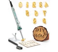 Mini ferro da stiro elettrico per branding, lettere e numeri, 60 W, per fai da te, in legno, cappelli, barbecue, pane (10 pezzi, 1,6 cm, numeri 0-9)