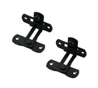 Mini Fibbia Di Bloccaggio Piatta E Ad Angolo Retto, 2 Set Di Chiavistelli For Porte Scorrevoli In Acciaio Inossidabile, Gancio For Porta Del Fienile(3-inch right angle black)